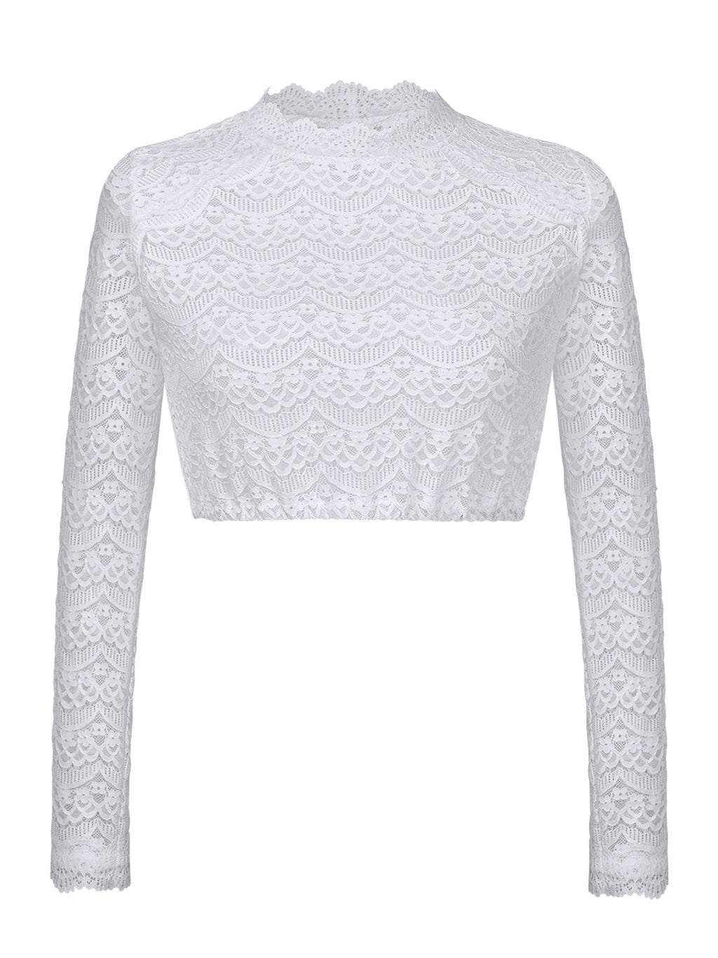 Weiß Dirndlblusen mit Langarm - Wilhelmina