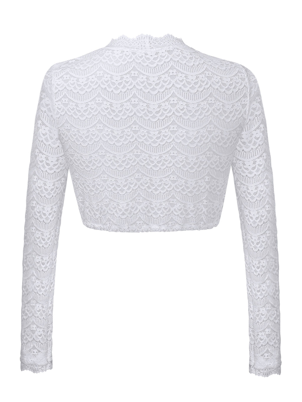 Weiß Dirndlblusen mit Langarm - Wilhelmina