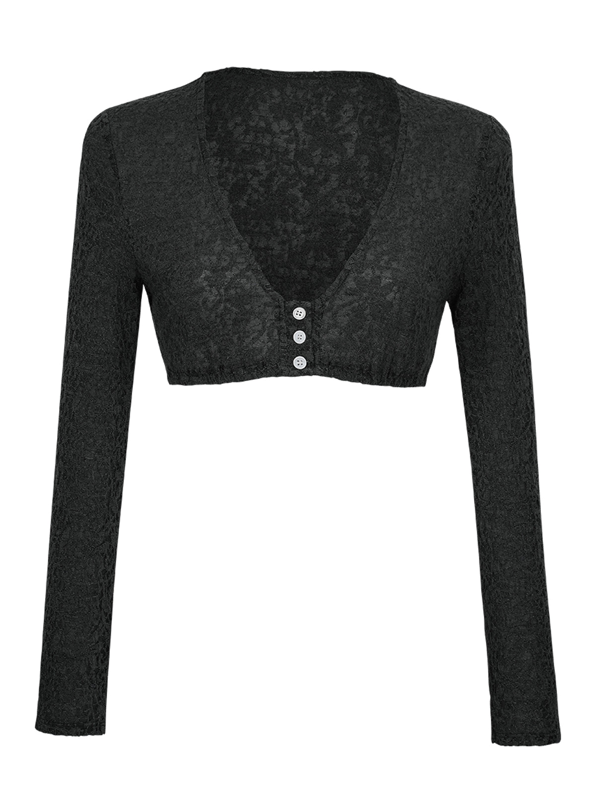 Schwarz Dirndlblusen mit Langarm - Hedwig