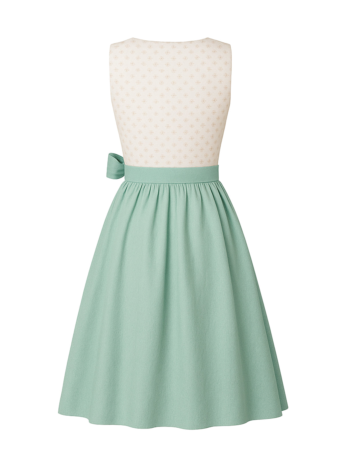 Beige Dirndl mit Gerader Ausschnitt - ILONA