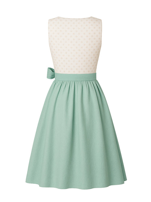 Beige Dirndl mit Gerader Ausschnitt - ILONA