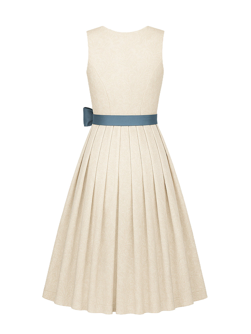 Beige Dirndl mit Gerader Ausschnitt - ROSALIE