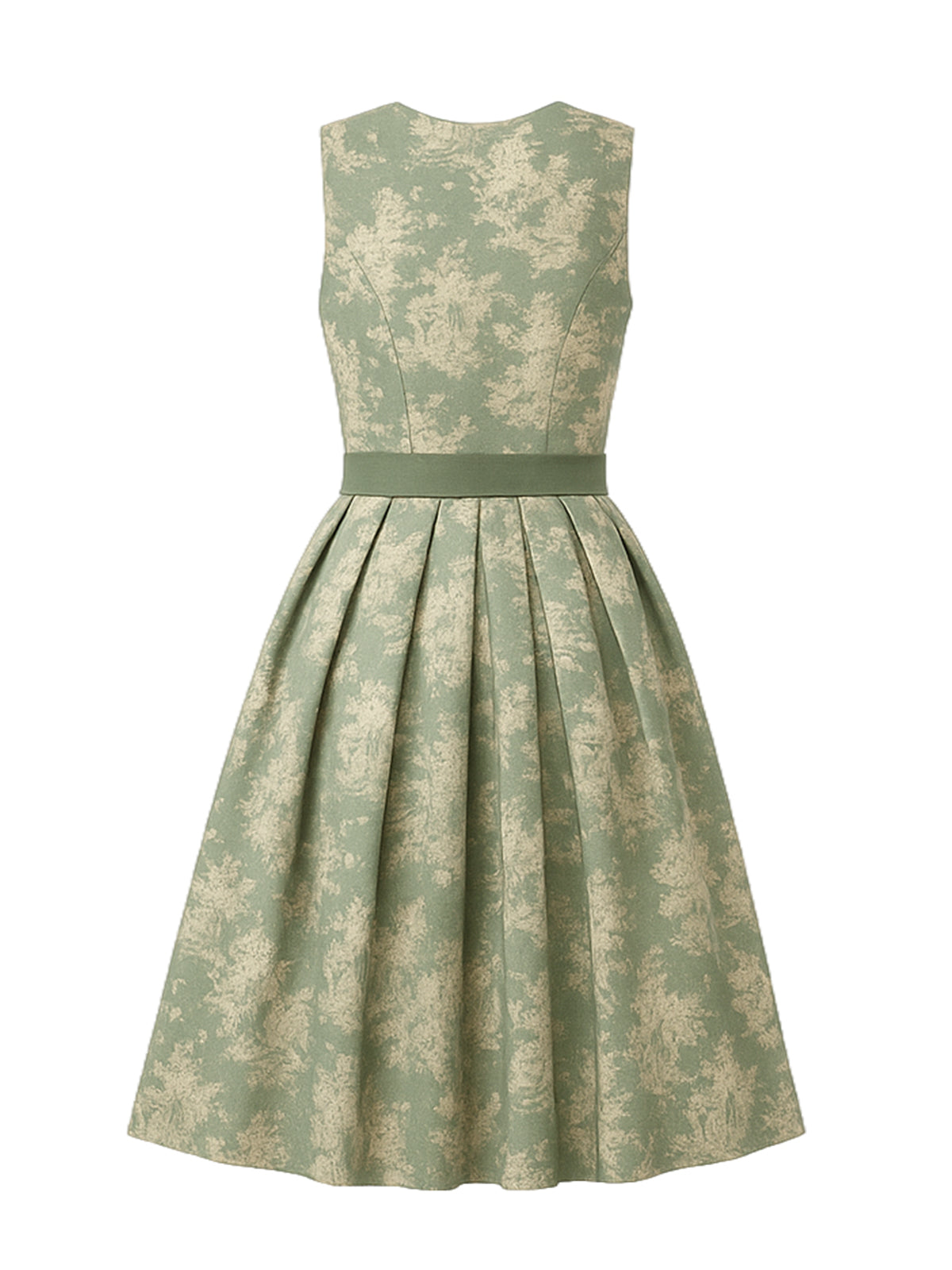 Grün Dirndl mit Gerader Ausschnitt - ANGELIKA