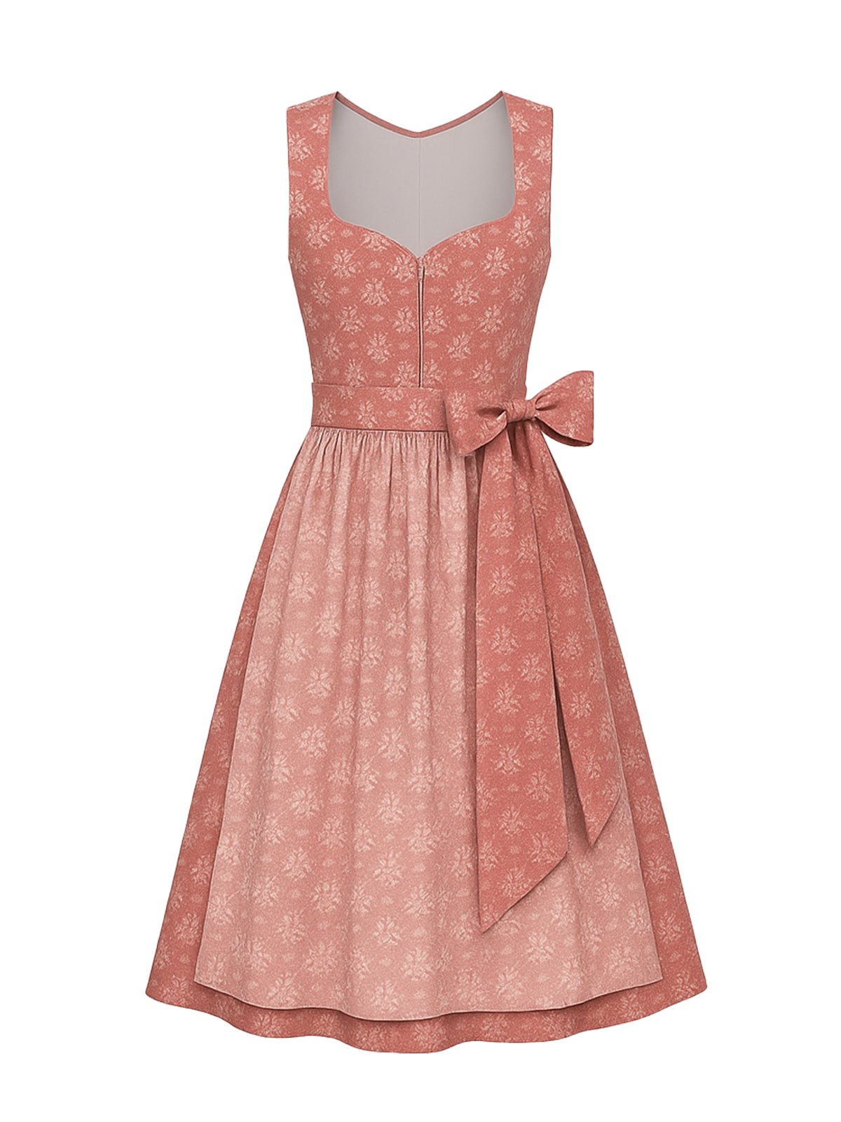 Rosa Dirndl mit Herz-Ausschnitt - PATRICIA