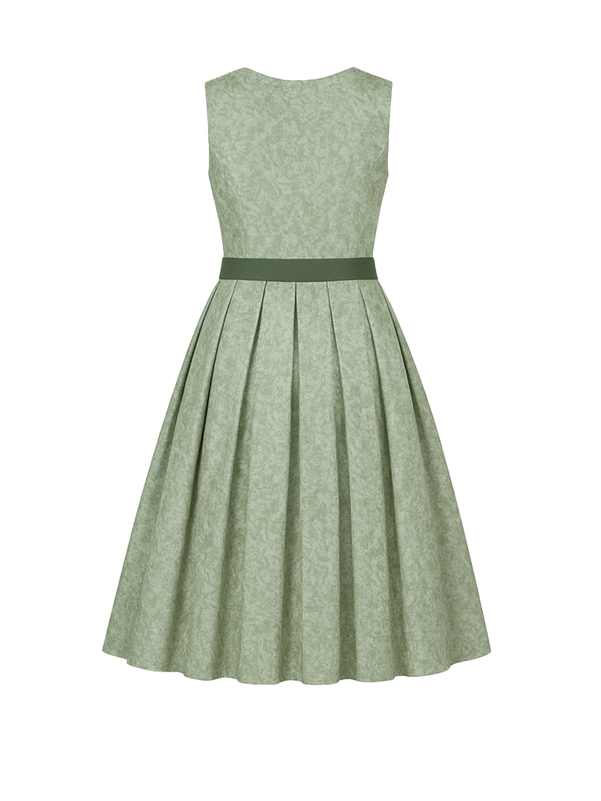 Grün Dirndl mit Gerader Ausschnitt - KLARA