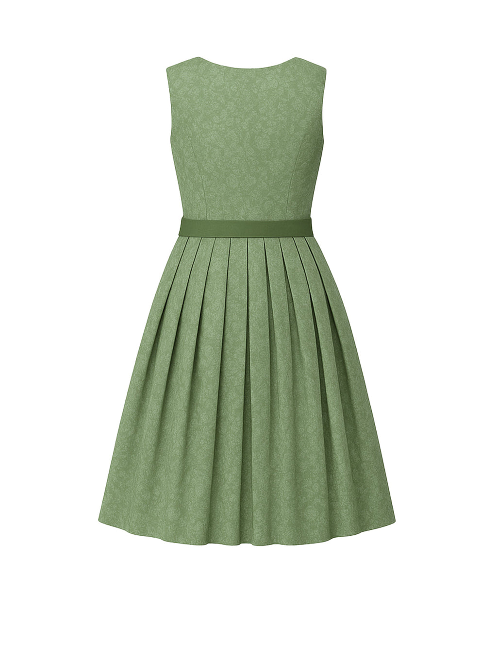 Grün Dirndl mit Gerader Ausschnitt - BRUNHILDE