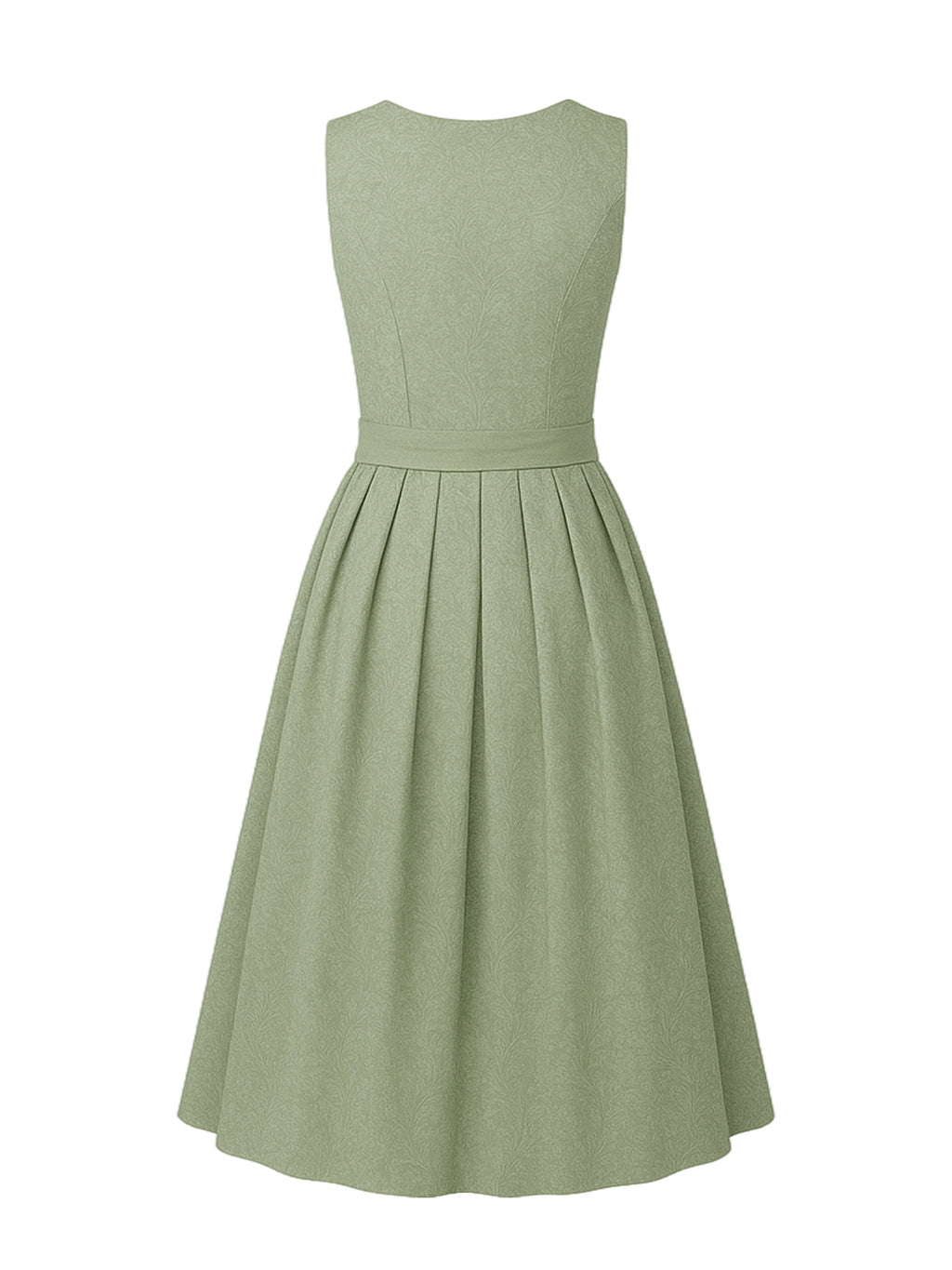 Grün Dirndl mit Gerader Ausschnitt - SANDRA