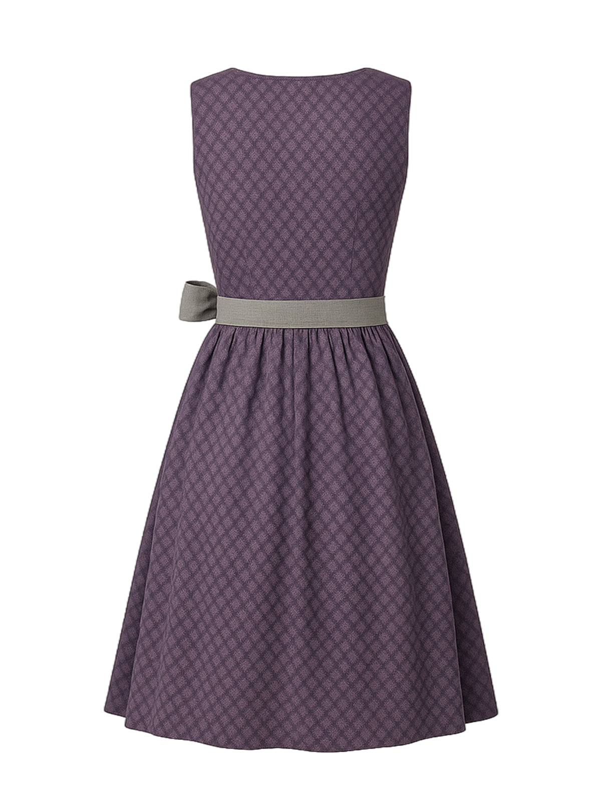 Lila Dirndl mit Gerader Ausschnitt - MARIE