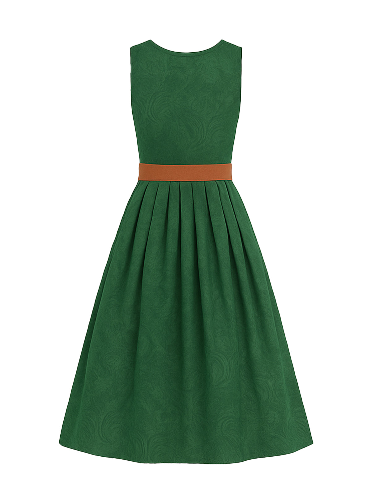 Grün Dirndl mit Gerader Ausschnitt - VALENTINA