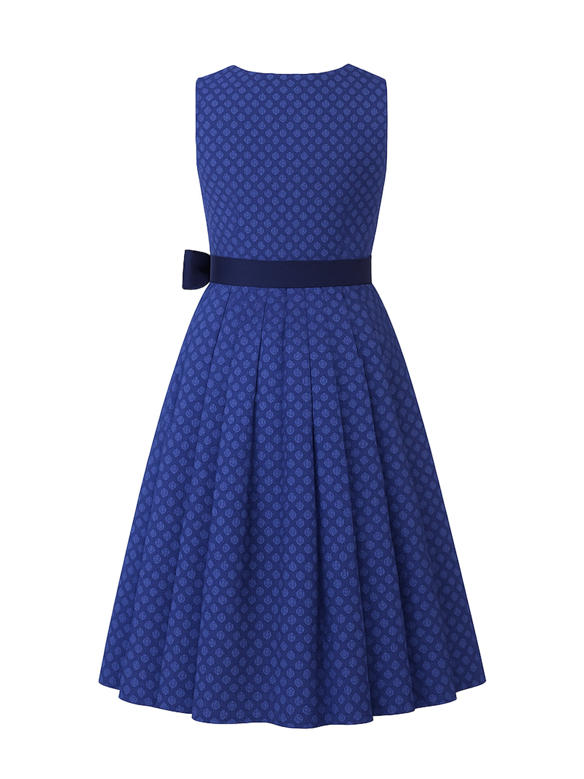 Blau Dirndl mit Gerader Ausschnitt - VANESSA