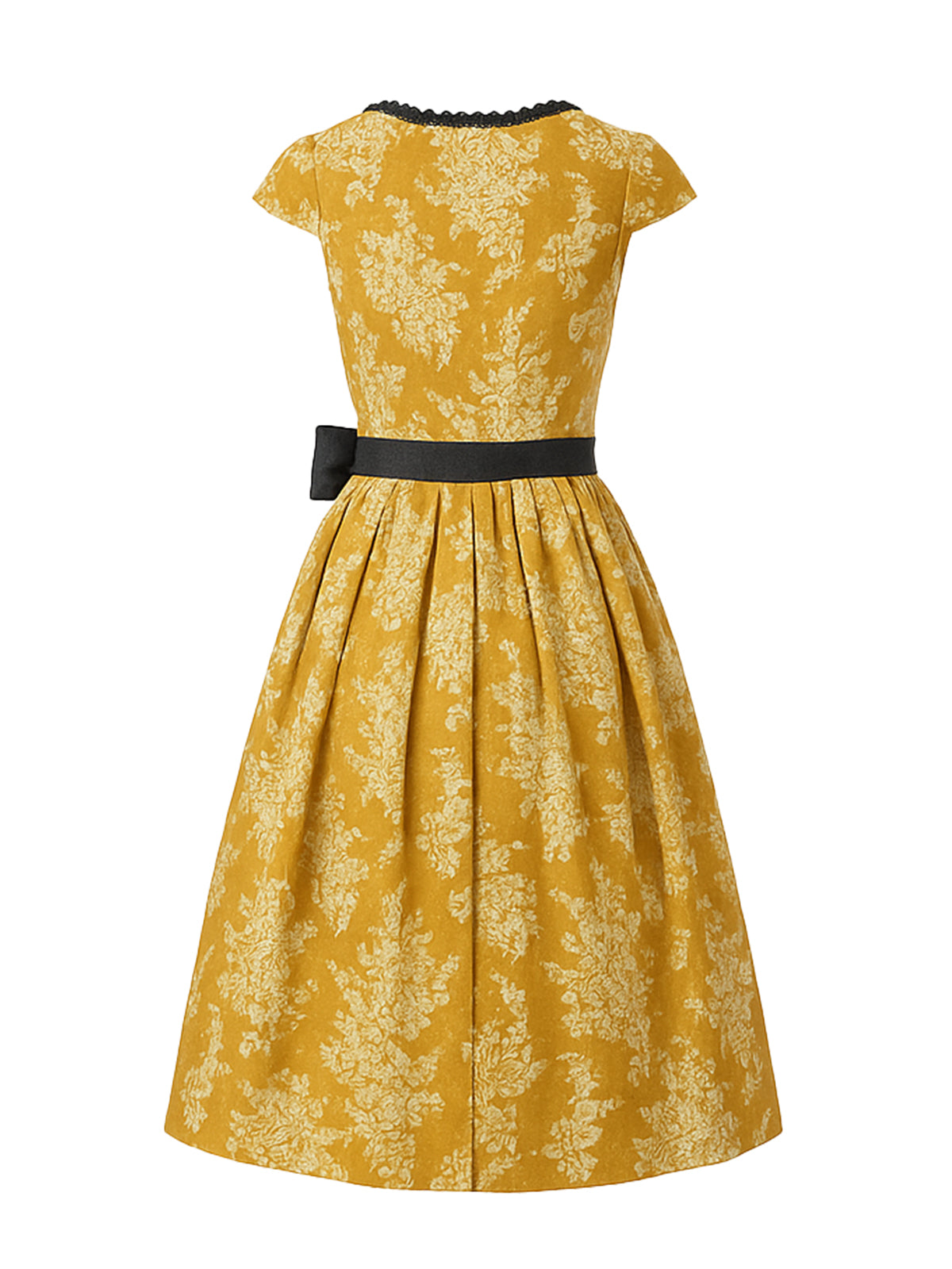 Gelb Dirndl mit Herz-Ausschnitt - DIANA