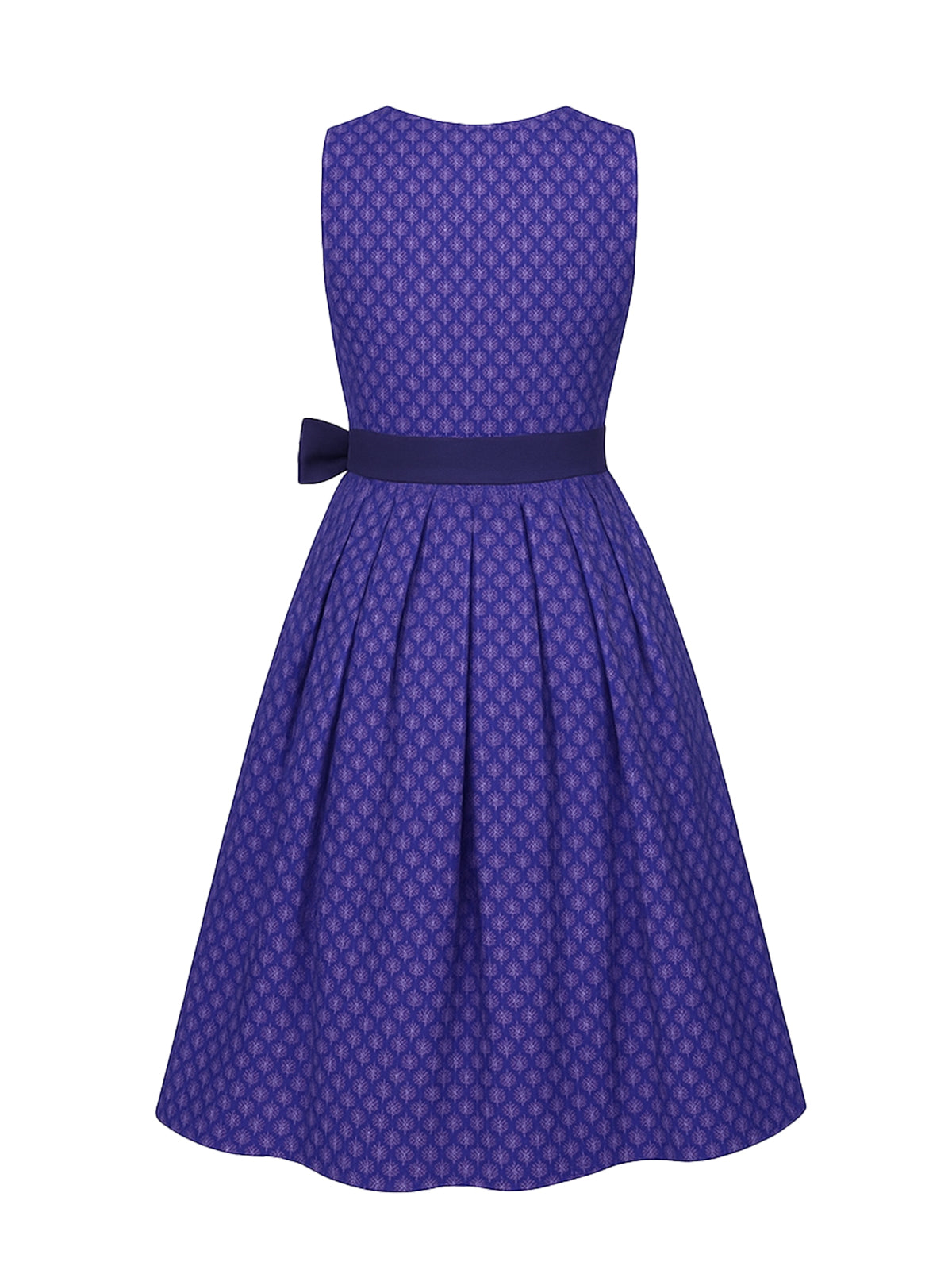 Blau Dirndl mit Gerader Ausschnitt - THERESIA