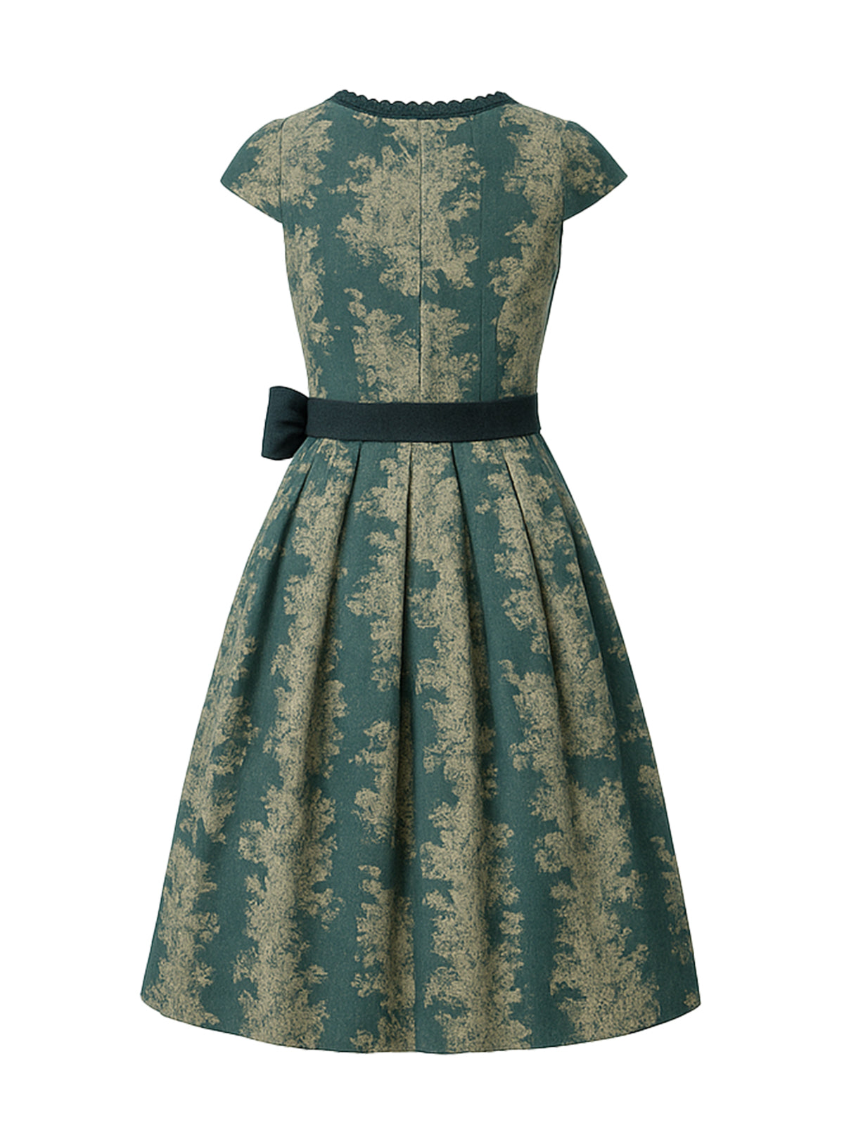 Grün Dirndl mit Gerader Ausschnitt - HILDE