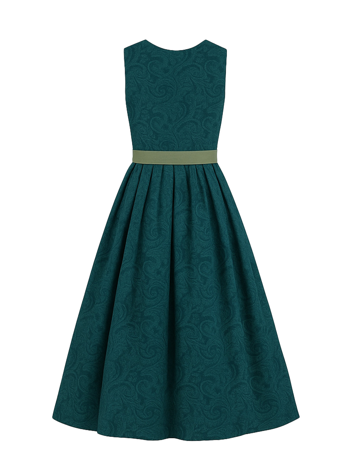 Grün Dirndl mit Gerader Ausschnitt - SOFIE