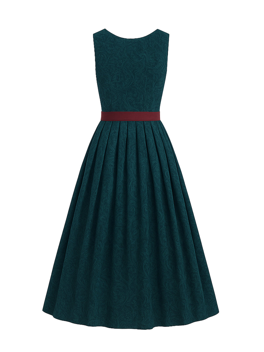 Grün Dirndl mit Gerader Ausschnitt - RONJA