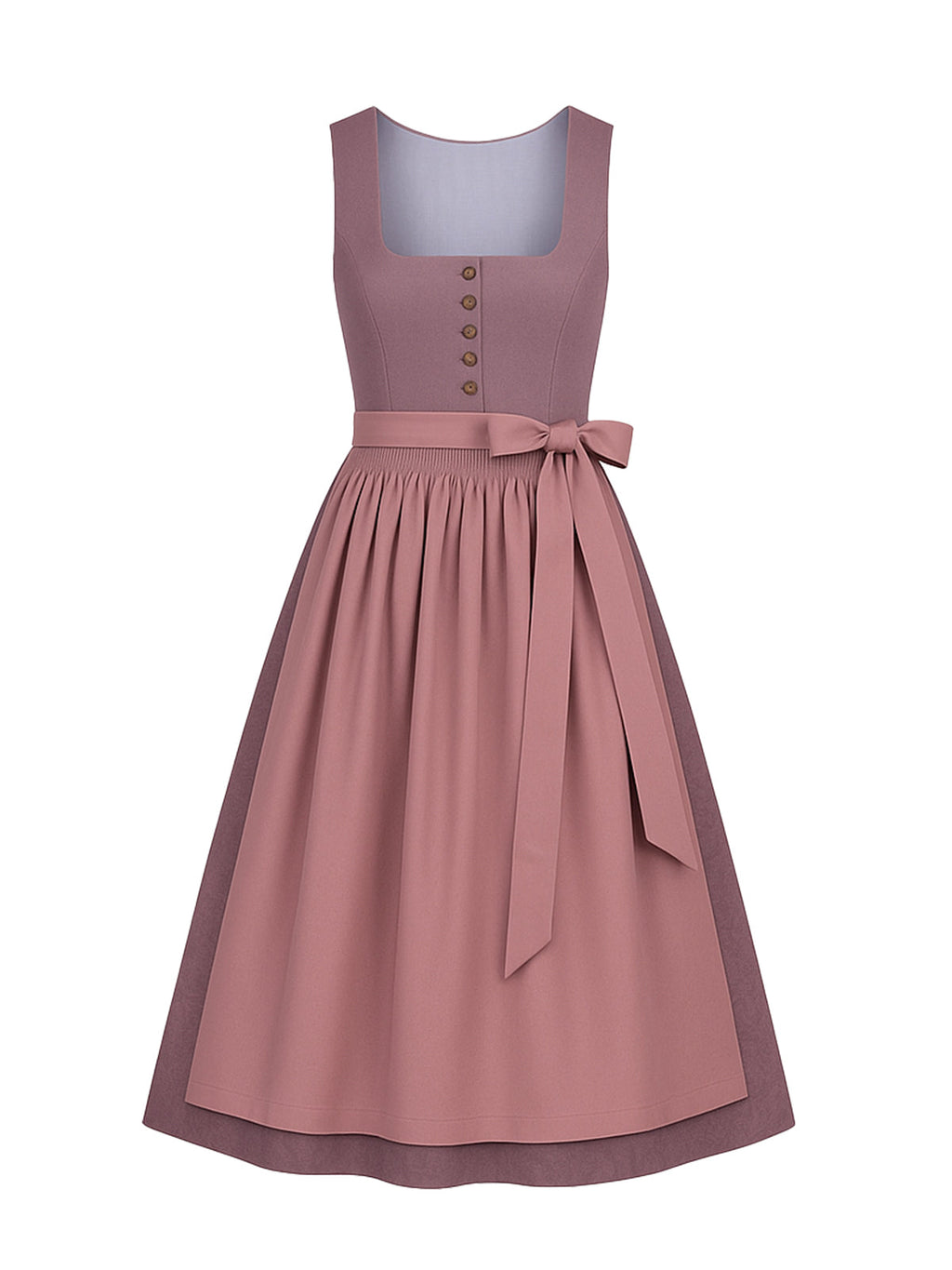 Lila Dirndl mit Gerader Ausschnitt - DORIS