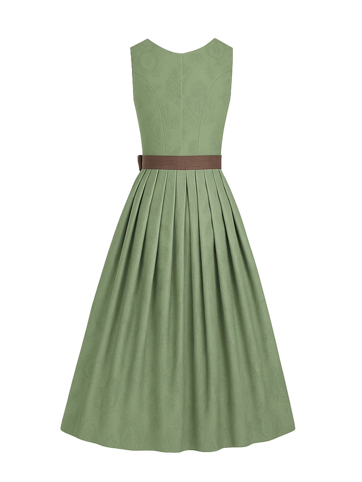 Grün Dirndl mit Gerader Ausschnitt - SINA