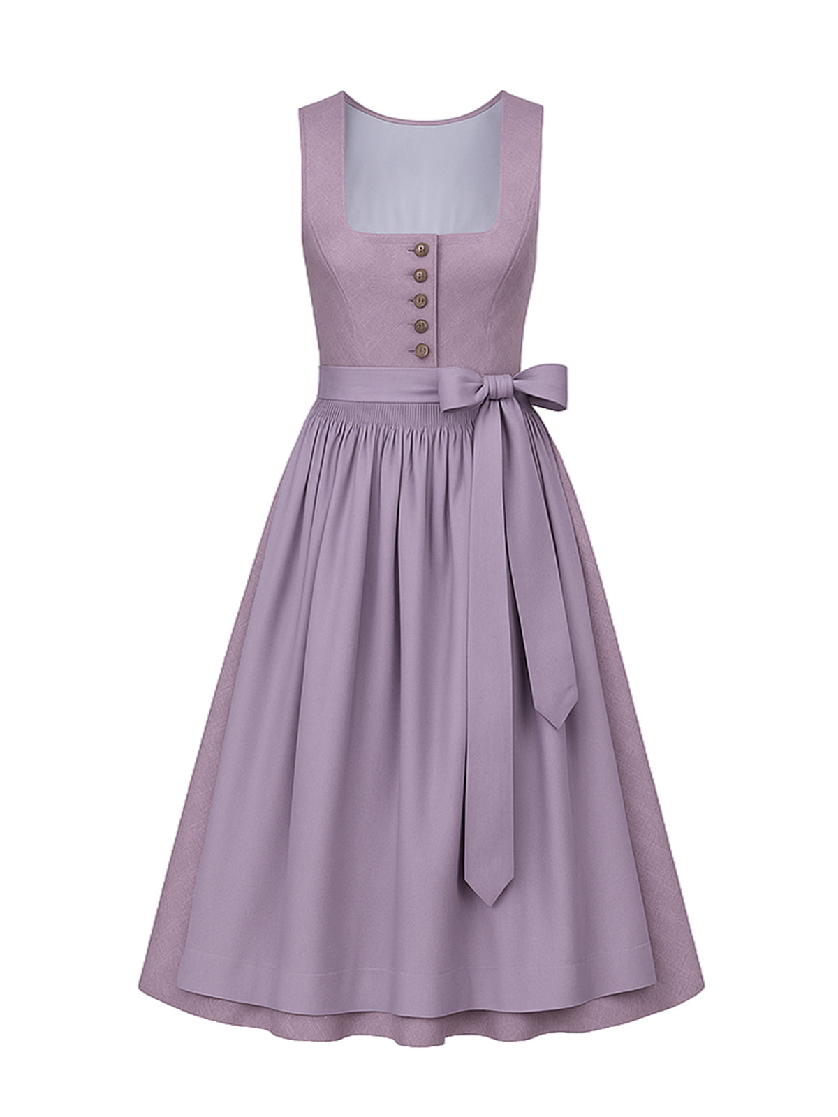 Lila Dirndl mit Gerader Ausschnitt - MONIKA