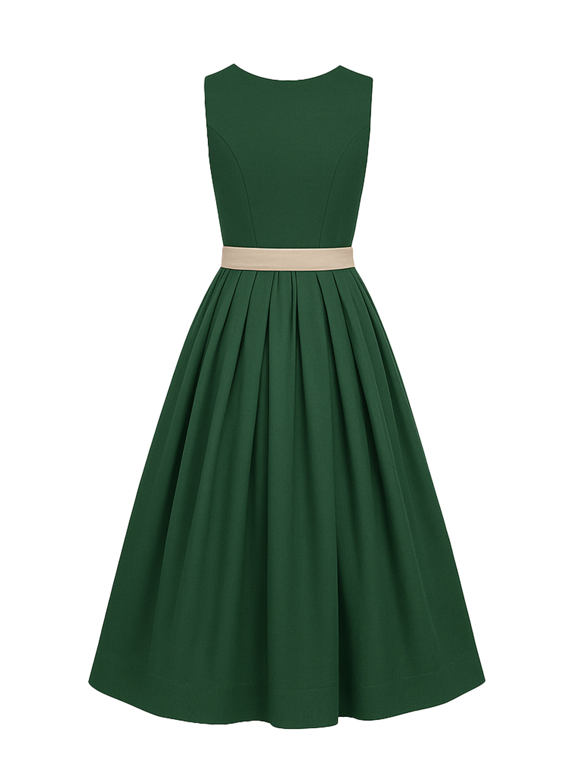 Grün Dirndl mit Gerader Ausschnitt - GRETA