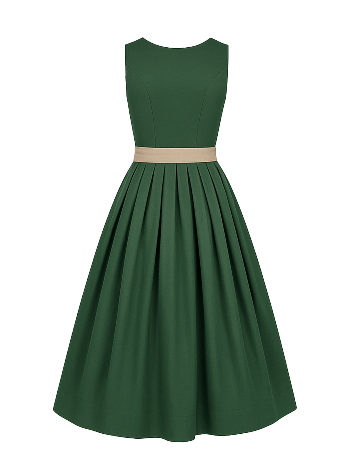 Grün Dirndl mit Gerader Ausschnitt - NOEMI