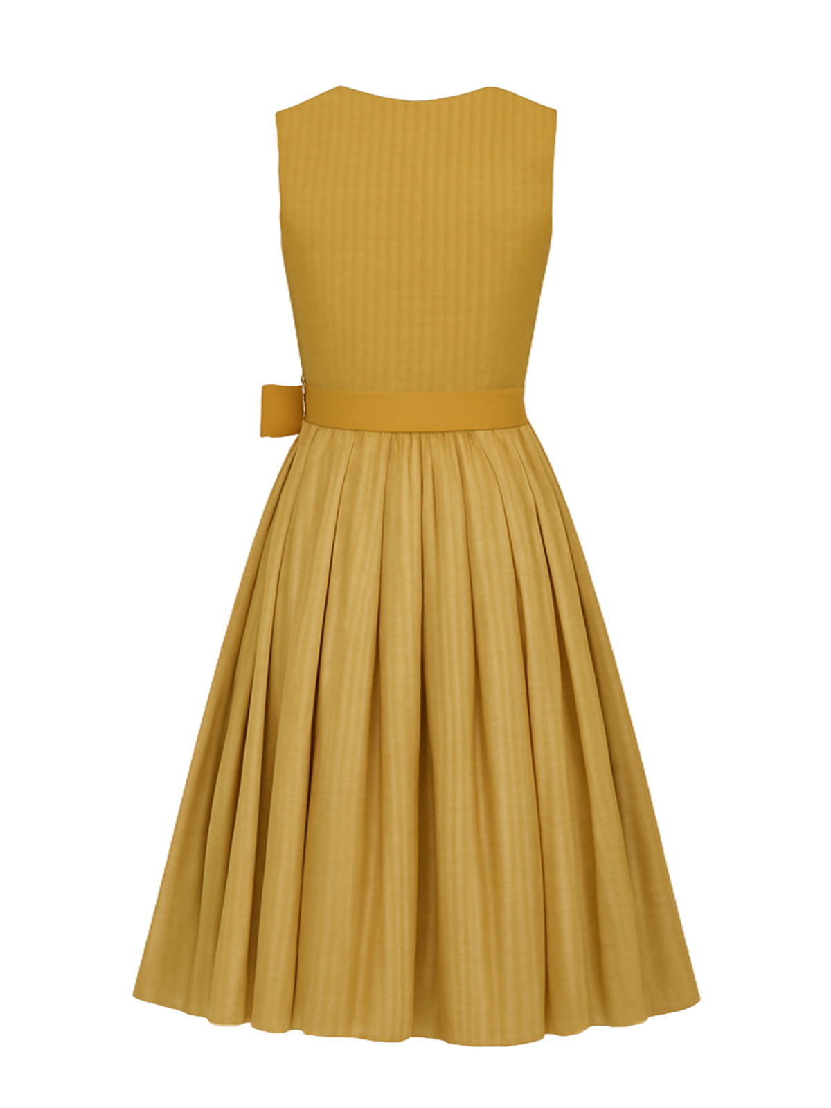 Gelb Dirndl mit Gerader Ausschnitt - ELKE