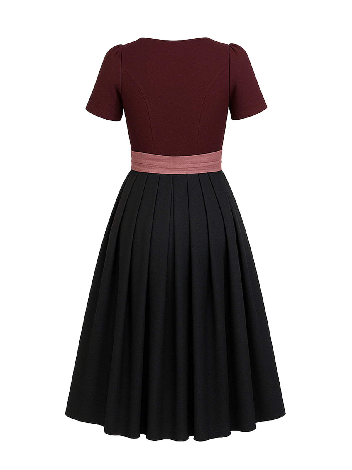 Rot Dirndl mit Gerader Ausschnitt - PETRA