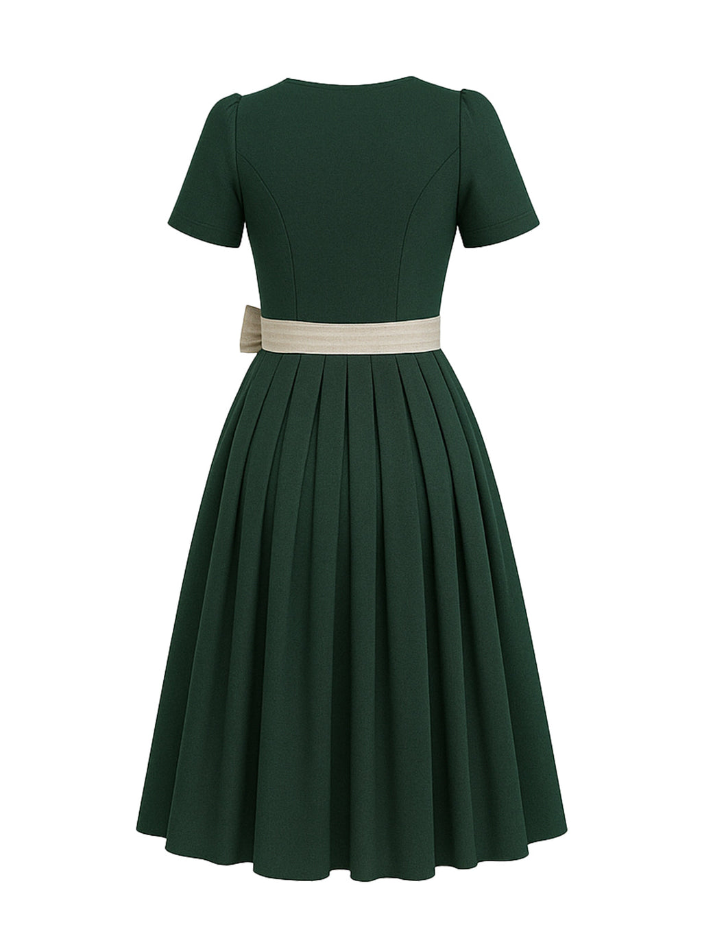 Grün Dirndl mit Gerader Ausschnitt - MANUELA