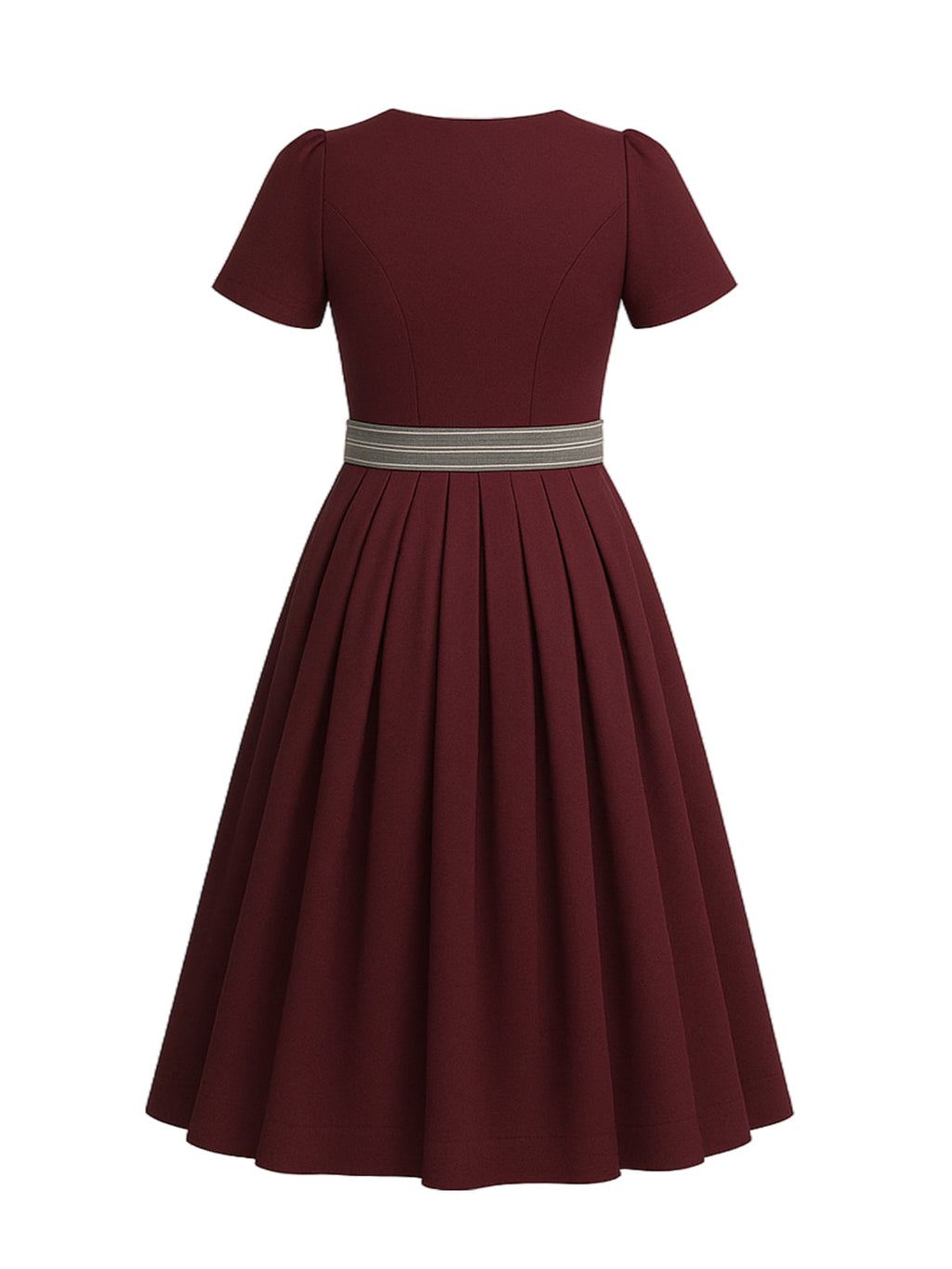 Rot Dirndl mit Gerader Ausschnitt - FRIEDA