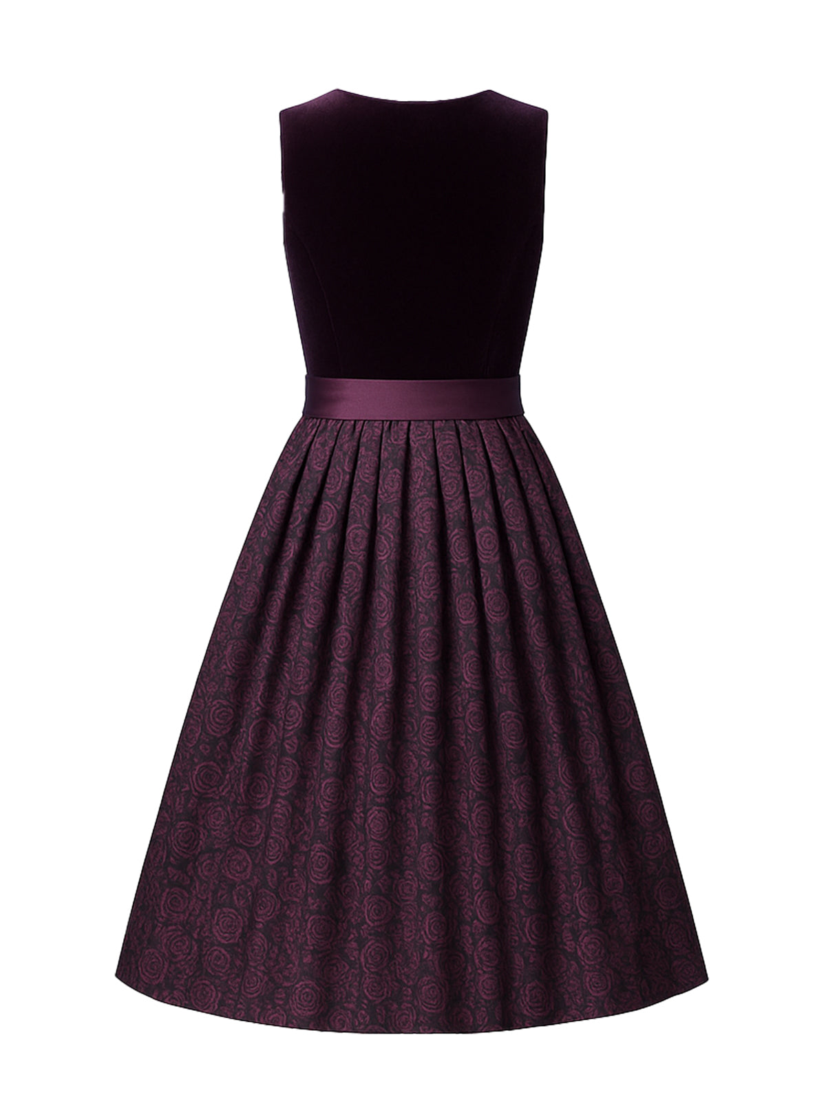 Lila Dirndl mit Gerader Ausschnitt - JULE