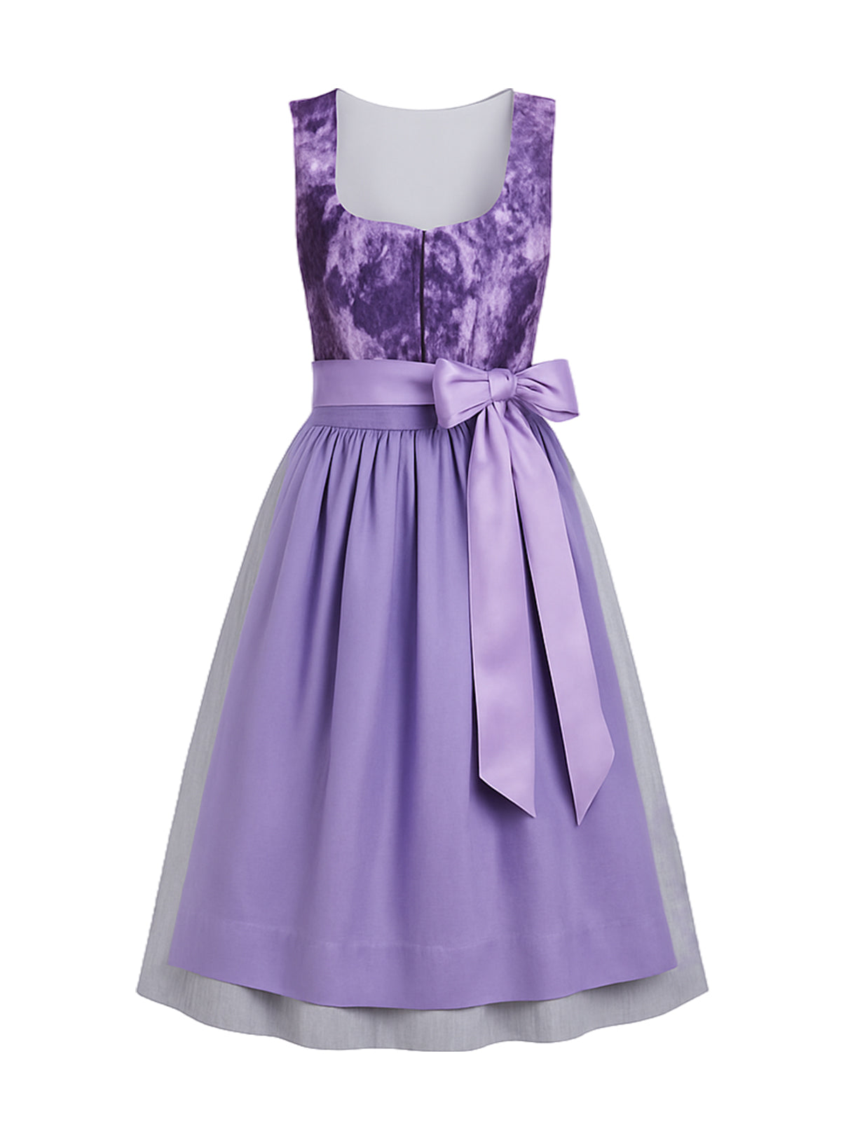 Lila Dirndl mit Herz-Ausschnitt - RAMONA