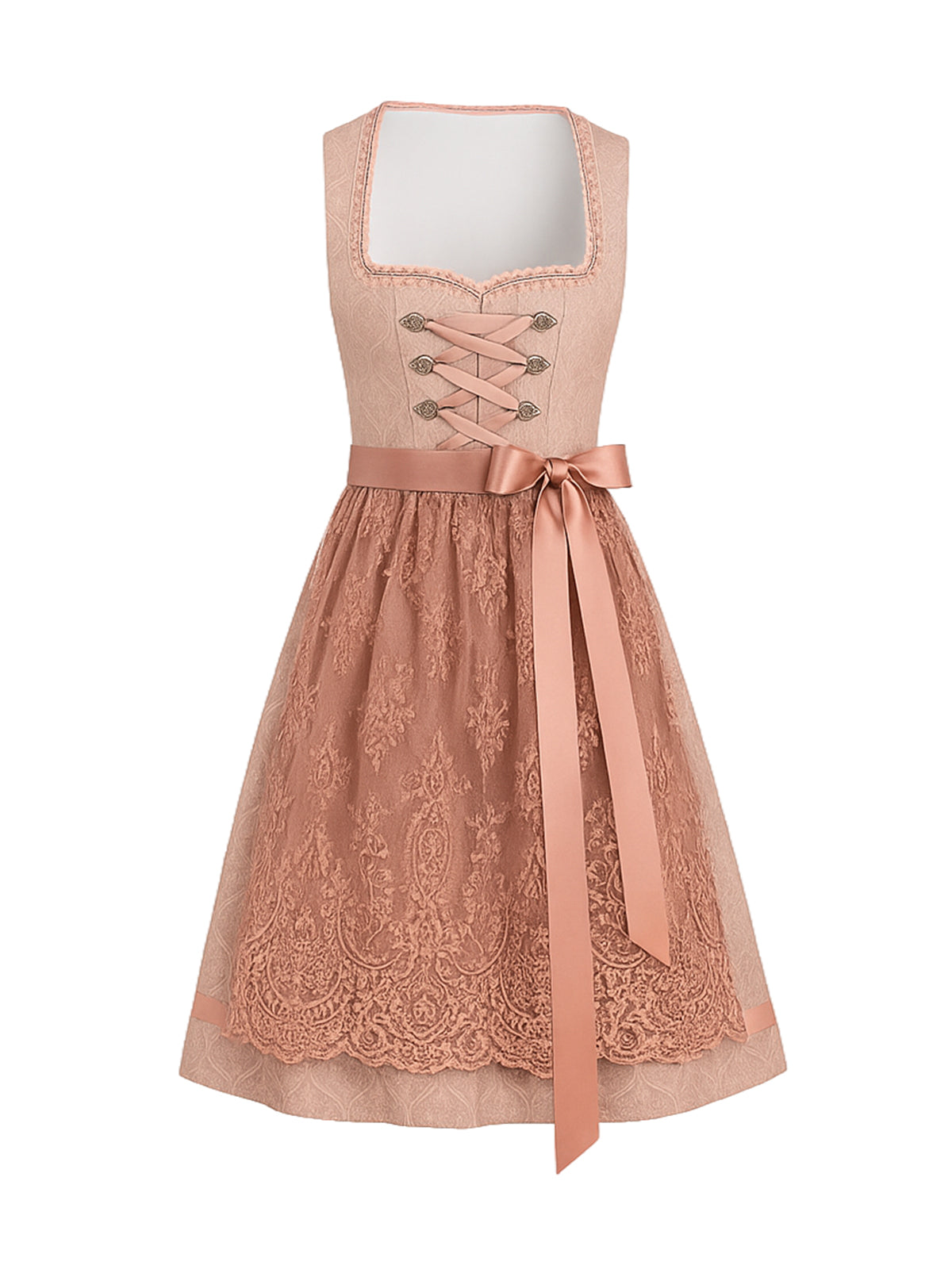 Rosa Dirndl mit Herz-Ausschnitt - EMMI