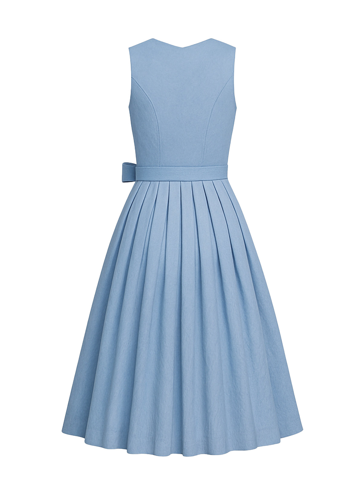 Blau Dirndl mit Gerader Ausschnitt - ANNIKA
