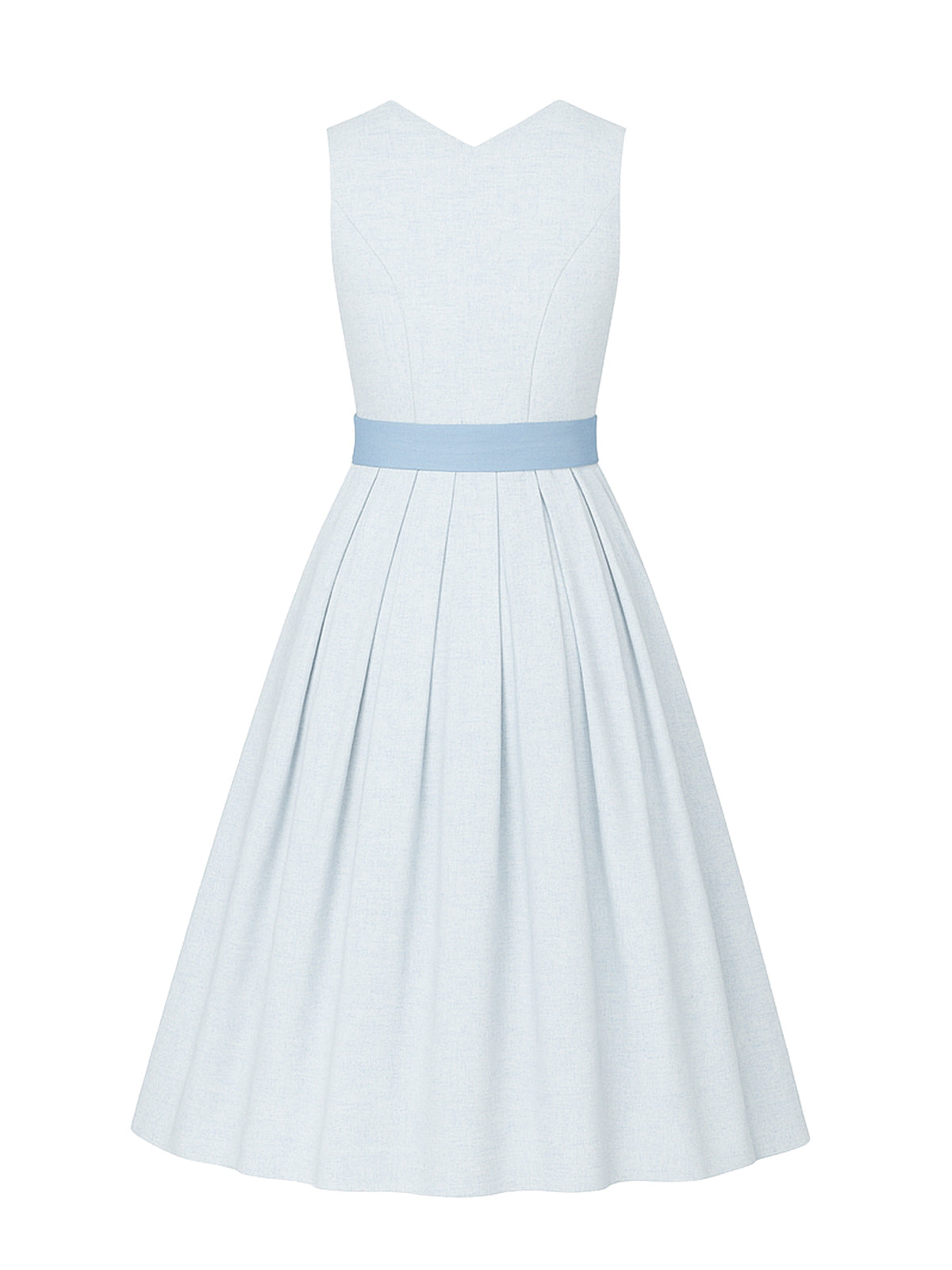 Blau Dirndl mit Herz-Ausschnitt - HEIDI