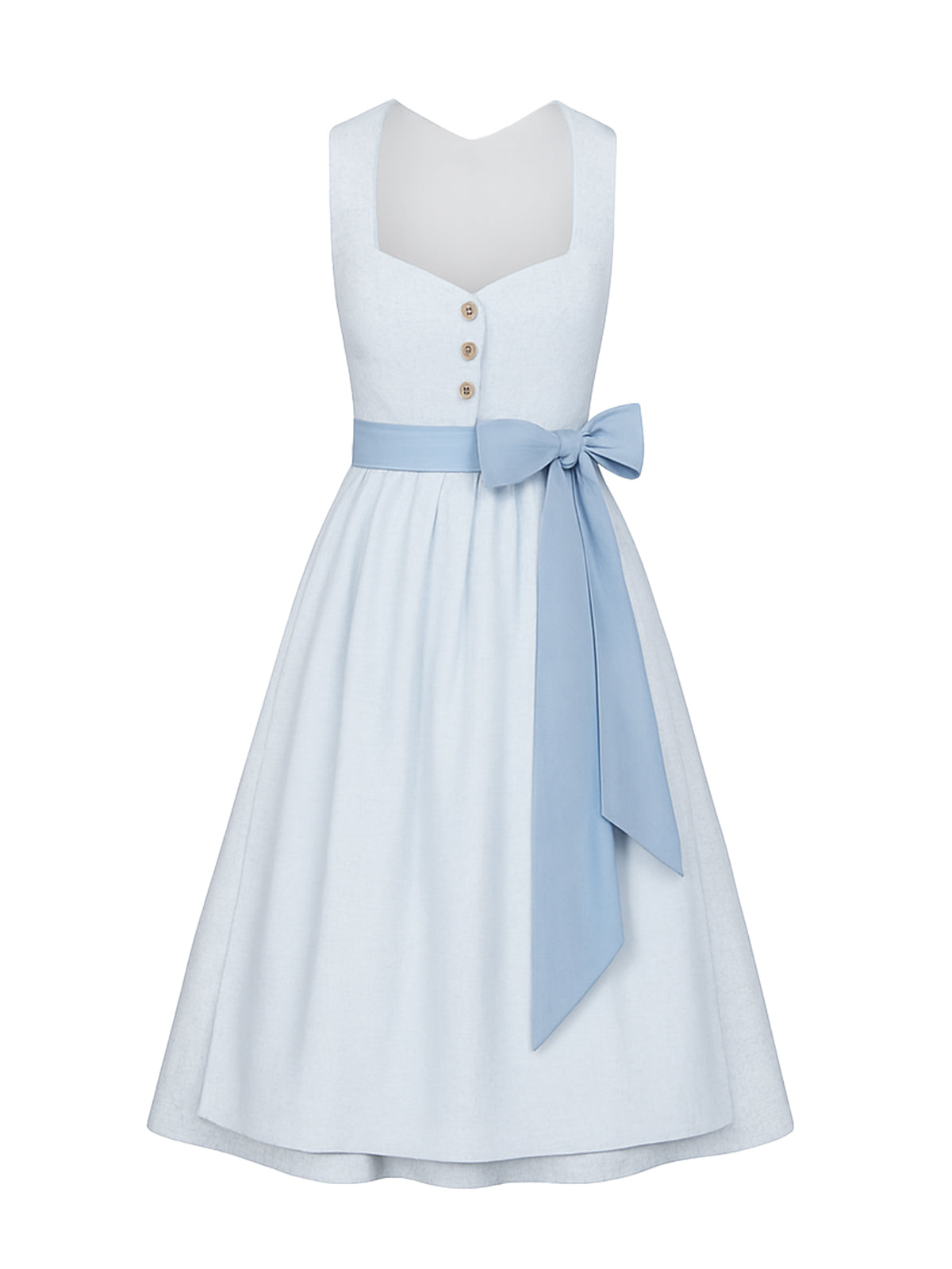 Blau Dirndl mit Herz-Ausschnitt - CHRISTINA