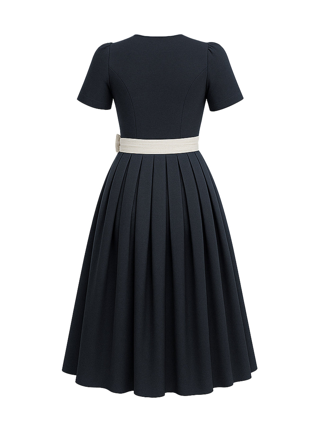 Blau Dirndl mit Gerader Ausschnitt - SILKE