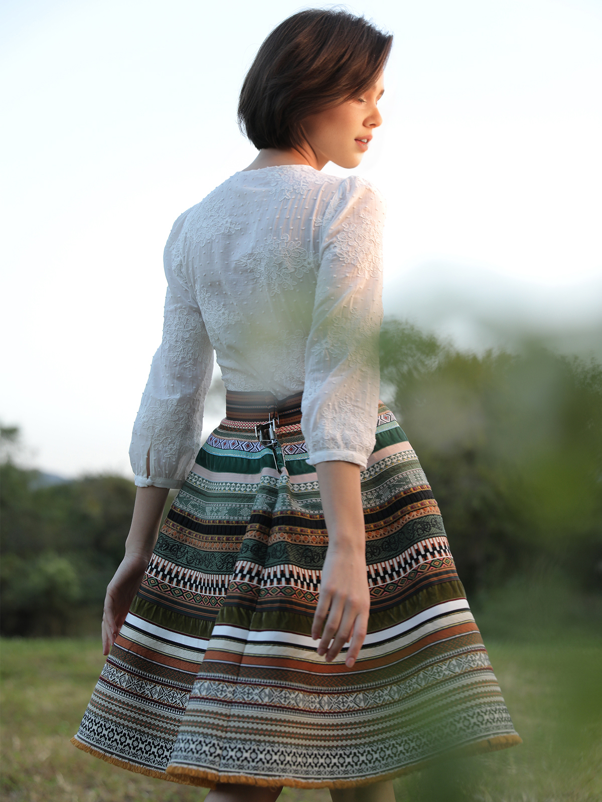 Dirndl in Grün