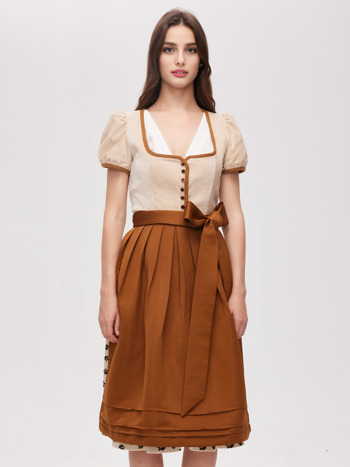 Dirndl in Braun – zeitlos elegant