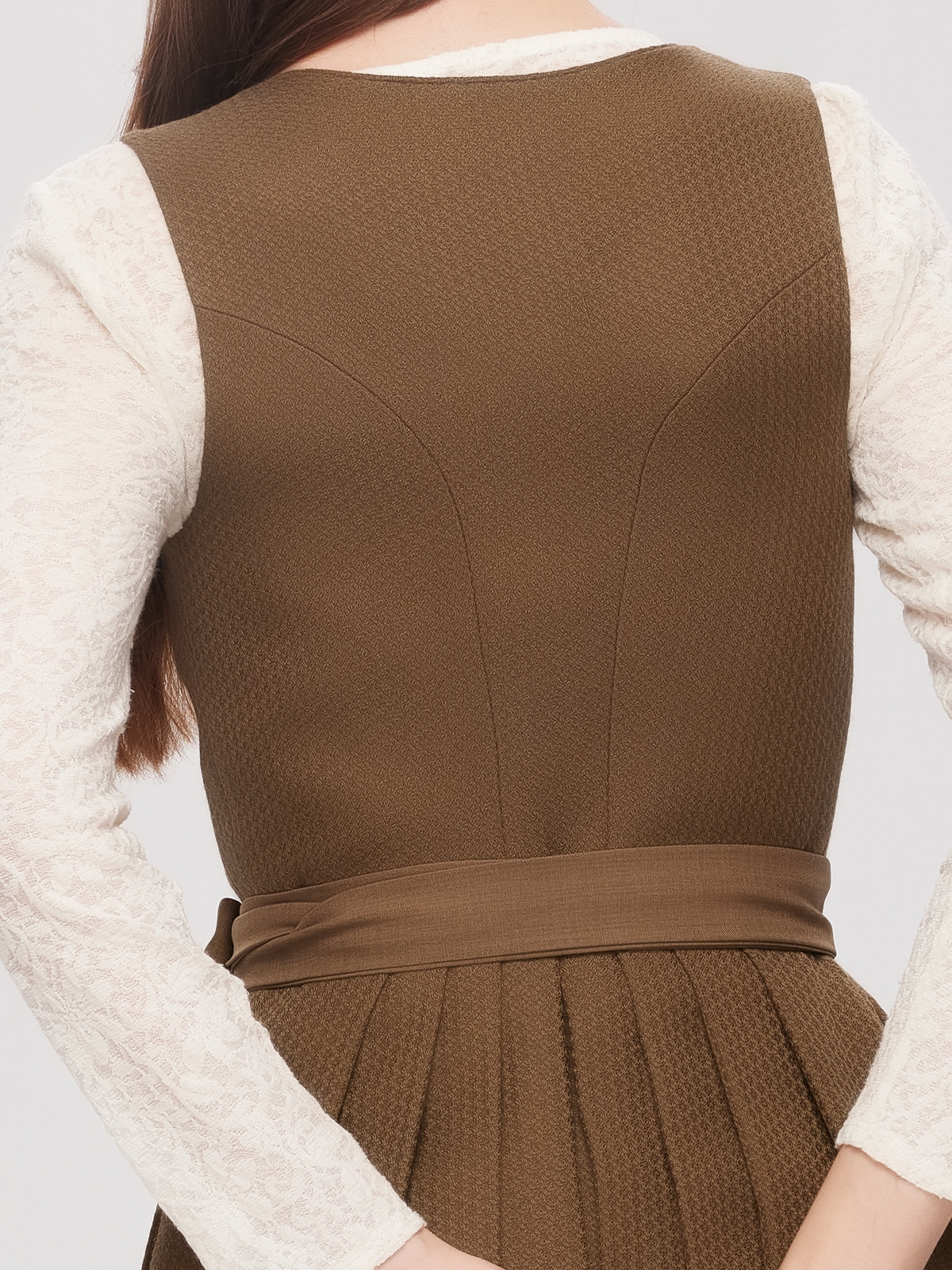 Elegante Dirndlbluse mit Kragen in Grün